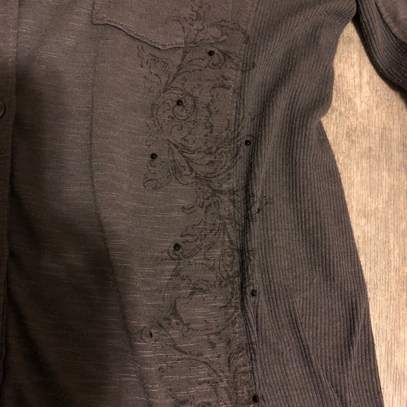 Grey button up sweater - Picture 2 of 3